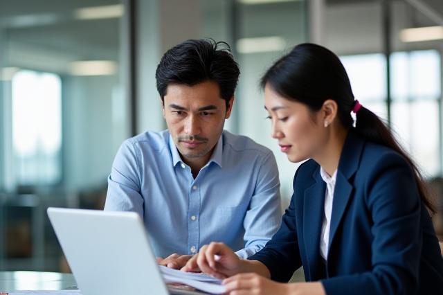 職場で議論する人事スペシャリスト